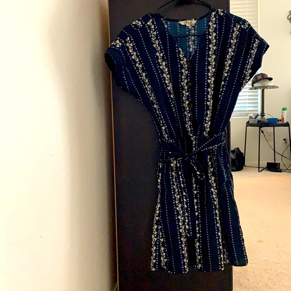 Cute button front mini dress